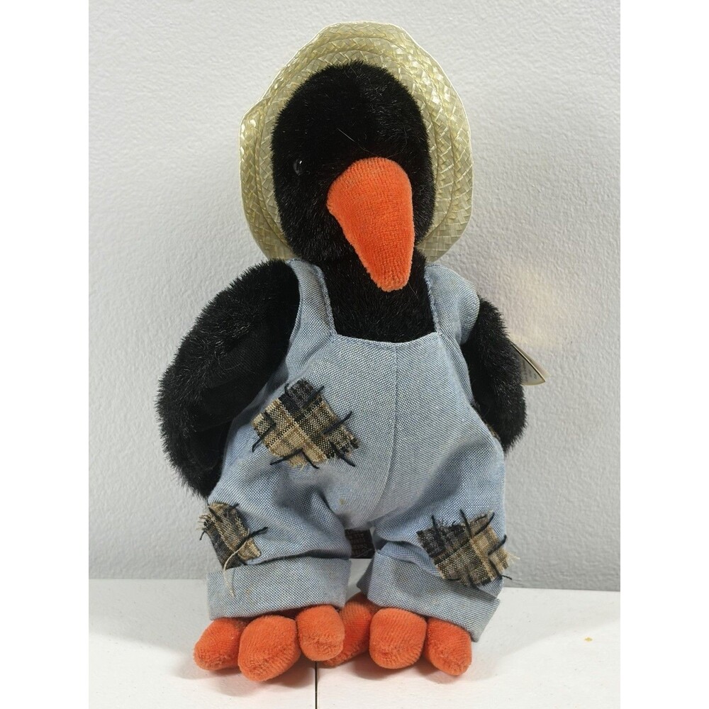TY Beanie Baby Cawley Crow Retired Original 1993 PVC Pellets EUC!!